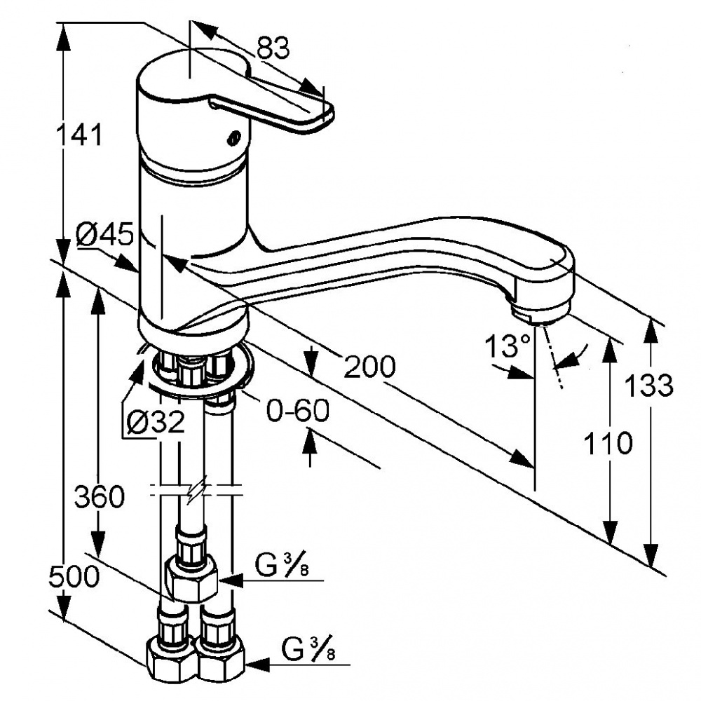 Фото Смеситель для кухни Kludi Logo Neo (379190575) хром