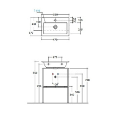 Комплектующие для раковин Консоль под раковину Globo Stockholm (LAST055CR) хром