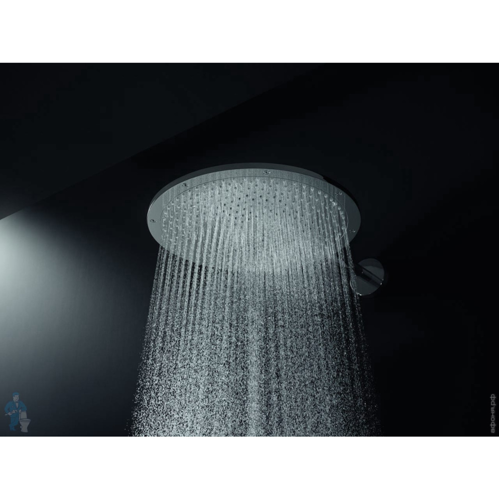 Верхний душ Axor ShowerSolutions 26034000, 35,5x35,5 см, 1 режим струи, с держателем, хром