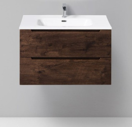 Фото Тумба под раковину Belbagno Etna-800-2C-SO-RW-P 80 см подвесная, цвет темный дуб