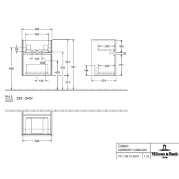 Villeroy Boch Collaro C00600VJ Тумба под раковину 460х374 мм (Nordic Oak)
