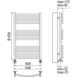 Фото Полотенцесушитель водяной Terminus Палермо Люкс 4620768886515