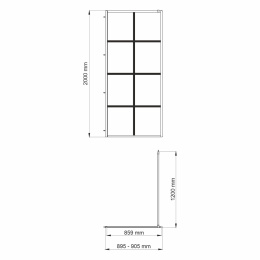 WasserKRAFT Glan 66W39 Душевая перегородка