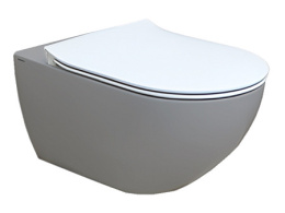 Унитаз подвесной Hatria Centrica (A0Y9DE07) безободковый, серый