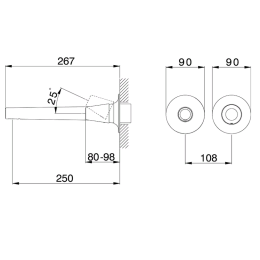 Смеситель для раковины Cisal Vita VI00551140, черный