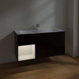 Villeroy Boch Finion F060GJPD Тумба под раковину 1196х498 мм (light grey matt/black matt)