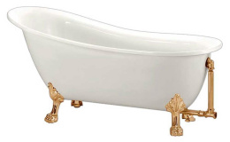 Акриловая ванна BelBagno BB06-1700, ножки золото
