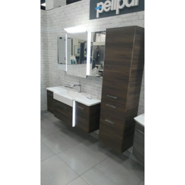 Тумба с раковиной Тумба с раковиной Pelipal Cassca CS-WTUSL04 Comfort графит422/401 121 см подвесная, графит