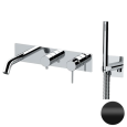 Смеситель для ванны Remer X Style X53D2WBNO, черный матовый