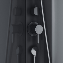 Душевая кабина 90,5x90,5x205 Am.Pm (W90C-401-090BT) черный,