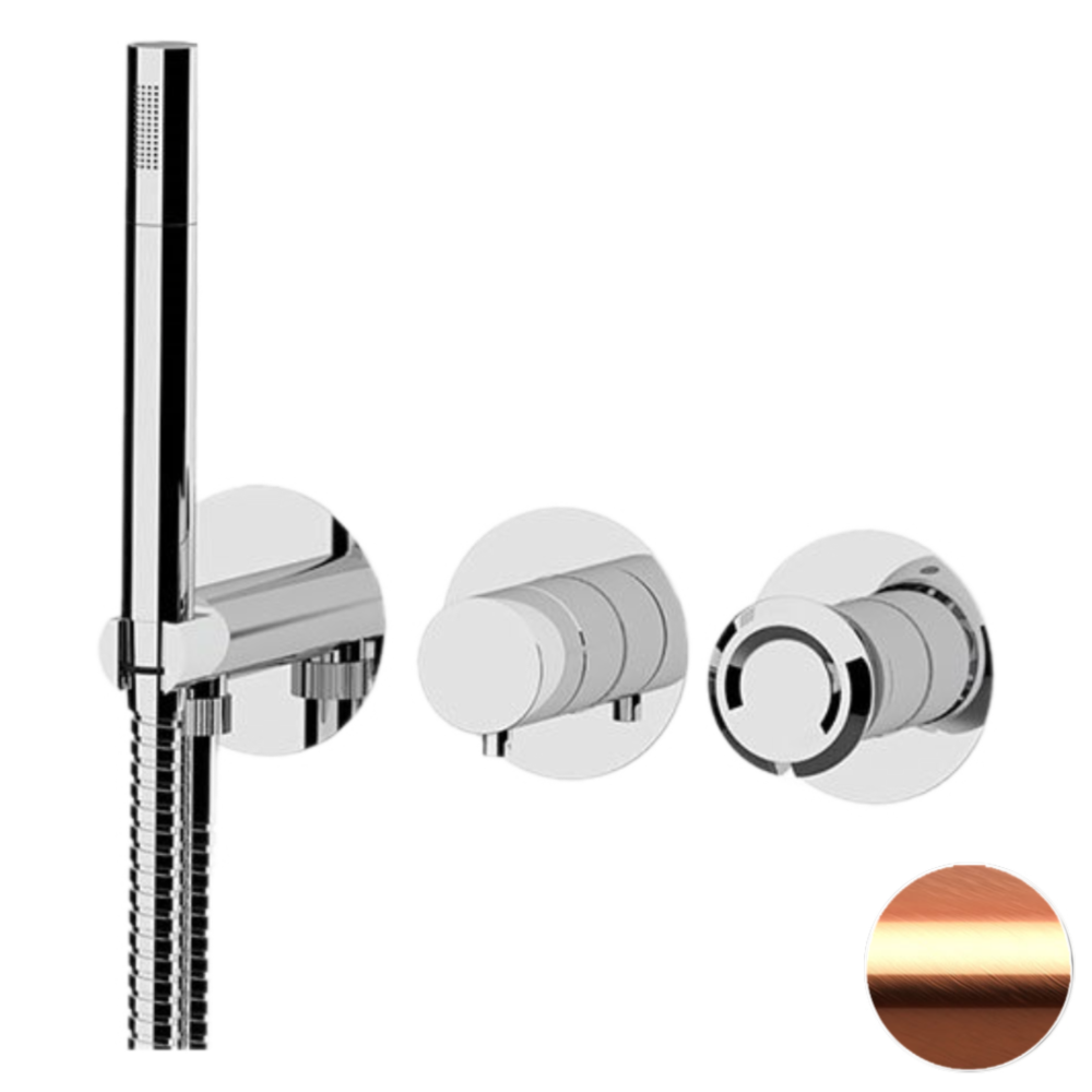 Фото Смеситель для душа Remer Element ET97D2PRP, медь брашированная
