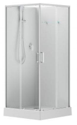 Фото Душевая кабина 90x90x202 Aquanet (00281963) Без гидромассажа, Акрил, Поддон низкий