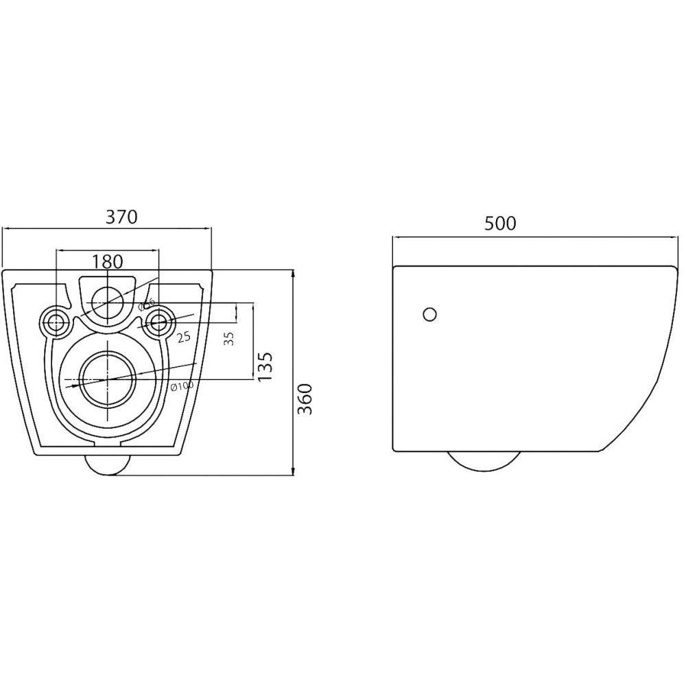 Инсталляция Am.Pm с безободковым унитазом BelBagno Sfera-R BB513CH, сиденье микролифт клавиша хром