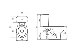 Унитаз-компакт Santek Каспер 1WH501741 детский стандарт