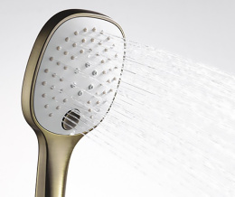 Душевая лейка WasserKRAFT A050, 3-функциональная, светлая бронза