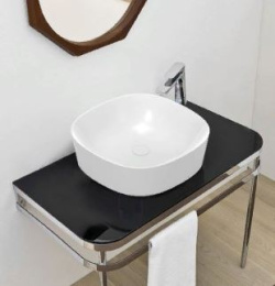 Раковина накладная 42 см ArtCeram Ghost (GHL001 05 00) белый