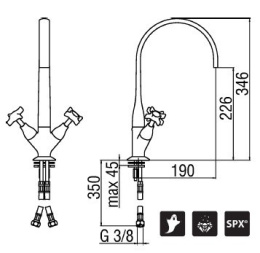 NOBILI Carlos Primero T3 CP217/T3CR Смеситель для кухни (хром)