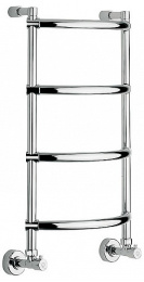 Фото Полотенцесушитель водяной Margaroli Luna 432 4323704CRN, высота 72 см, ширина 43.5 см, хром