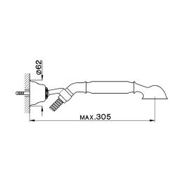 Ручной душ Cisal Arcana AR00305027, бронза
