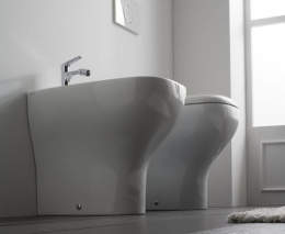 Биде напольное Globo Argento (GEA09.BI) белый