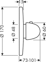 Фото Центральный термостат Hansgrohe Ecostat (15710000) хром