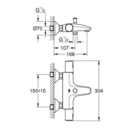 Термостат для ванны Grohe Precision Start 34598000