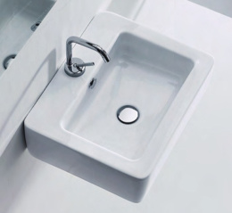 Фото Kerasan Ego 324101*1 Раковина 50х40 см, 1 отв., цвет: белый