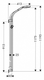 Душевой гарнитур Hansgrohe Raindance (27876000) хром