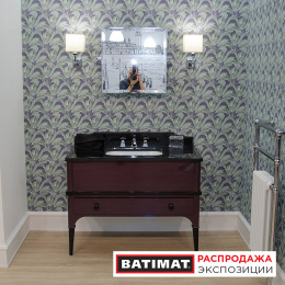 Фото Devon Suite Комплект мебели 110x60xh96 см тумба цвета PRUNE+ смеситель, светильники образец