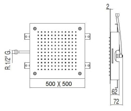 Фото Tres Showers 134951 Верхний душ