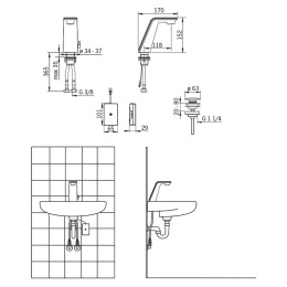 Смеситель Oras Alessi 8710F для раковины, сенсорный