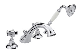 Фото Смеситель для ванной на 4 отверстия Nicolazzi Dames Angl 1404CR18 хром