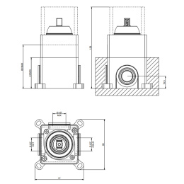 Фото Встраиваемая часть для смесителя Gessi Emporio Via manzoni (38670#031)
