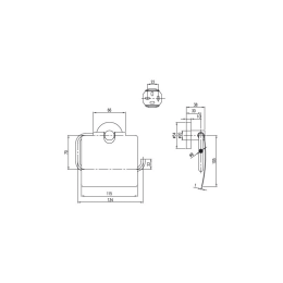 Держатель туалетной бумаги Villeroy&Boch Elements-Tender (TVA15101300061) хром