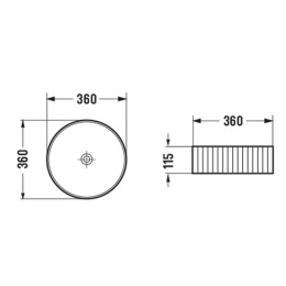 Раковина 36 см Comforty (00-00012531)