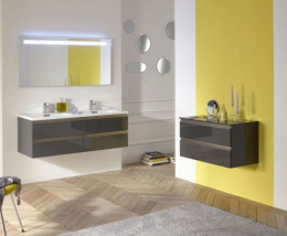 Шкаф подвесной Jacob Delafon Vox 60 EB2060-RA-442, 60*46 см, серый антрацит