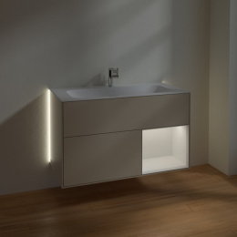 Villeroy Boch Finion G040GFHH Тумба под раковину 996х498 мм (glossy white/sand matt)
