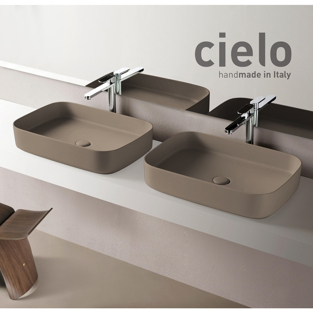 Ceramica CIELO Shui Comfort SHCOLAR60AN - Раковина накладная на столешницу 60*40 см (Arenaria)