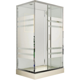 Фото Душевая кабина 120x90 Esbano ESE-129CKR (ESKE129CKR) белый, поддон низкий