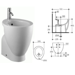 Ideal Standard Small+ W807401 Напольное биде