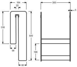 Фото Полка Jacob Delafon Contra E6D070 для душевого уголка