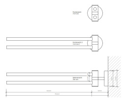 Держатель для полотенца Decor Walther Basic (0531160), черный матовый