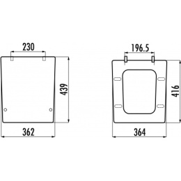 CREAVIT KC4050.00 Крышка дуропласт с микролифтом SLIM