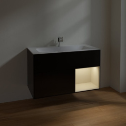 Villeroy Boch Finion F040HHPD Тумба под раковину 996х498 мм (sand matt/black matt)