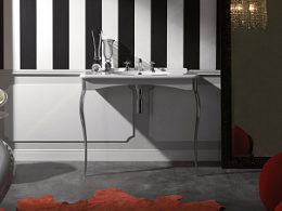 Раковина консоль Kerasan Retro 1049K0 на хромированных ножках (100 см)