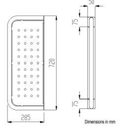Фото Перегородка для писсуаров перфорированная