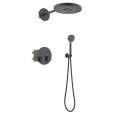 Душевая система встроенная с термостатом Timo Saona SX-2308/03SM черный