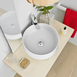 Раковина накладная 44 см ArtCeram Rombo (OSL009 17 00) черный матовый