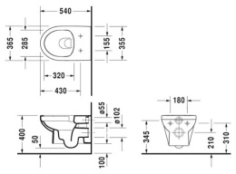 Инсталляция Geberit с безободковым унитазом Duravit Durastyle 111.362.00.5/45620900A1/115.770.21.5/0