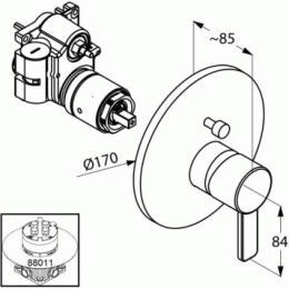 Фото Смеситель для ванны Kludi Zenta (386570575)